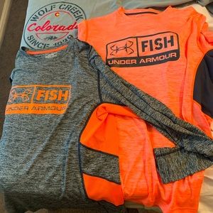 3) L/S Shirts XL 2 Under Armour 1 Wolf Creek-NTN.